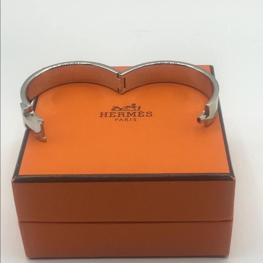 Hermès H Clic Clac Narrow Cuff Bangle Bracelet Pm - Picture 6 of 8